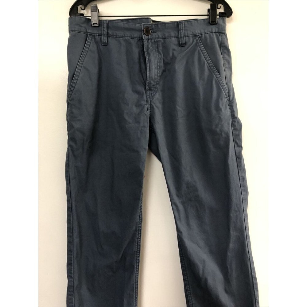 TIMBERLAND Men's (Size 32 X 33.5) Blue Heavy Duty Cotton Flat Front  Pants